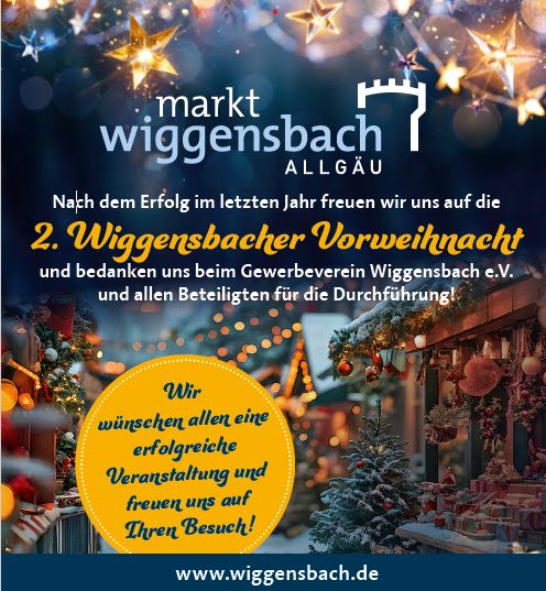 2. Wiggensbacher Vorweihnacht vom 15. bis 17. November 2024